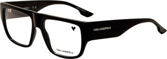Karl Lagerfeld Mens 56mm Black Eyeglasses KL6198-001-56