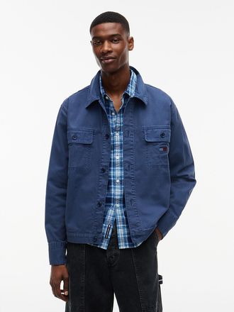 Tommy Hilfiger Mens Tommy Jeans Utility Overshirt - Basic Navy - XXL