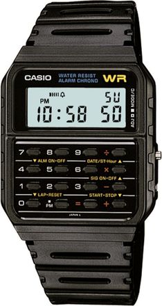 Casio Waterproof Mens Black Digital CA53W-1