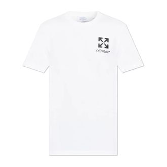 Off-white T-Shirts, male, White, Size: XL Small Arrow Slim T-shirt