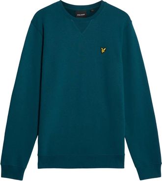 Lyle & Scott Mid Layers Crew Neck Sweatshirt - Heren - Sweatshirts - Blauw - M - Katoen - Hoodies & sweatvesten