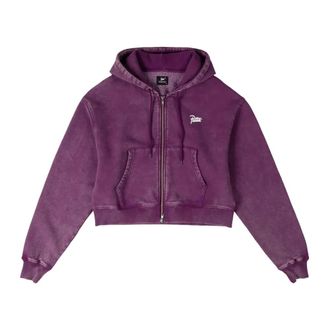 Patta Dames, Sweatshirts & Hoodies, Paars, Maat: L Katoen