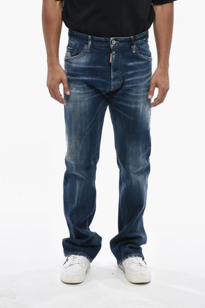 Dsquared2 DUCATI Jeans THE AMERICAN a Gamba Dritta con Dettagli Stampati 24cm Dsquared2