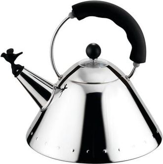 Alessi Kettle Oisillon - Black - Thermoplastic resin - Designer Michael Graves