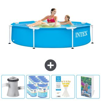 Intex Piscina Con Estructura Redonda - 244x51 Cm - 7-piezas Scb123