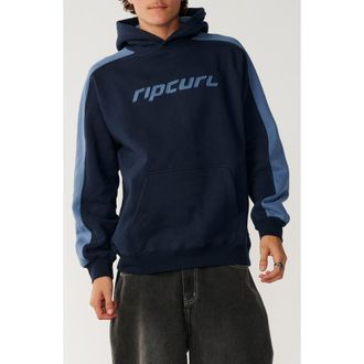 Rip Curl Archive Panel Cotton Blend Hoodie in Dark Navy at Nordstrom, Size Xx-Large