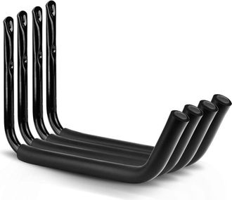 OEM Juego De 4 Ganchos De Almacenamiento Para Kayak De Alta Resistencia, Brazo De 38 Cm, Montaje En Pared Para Garaje O Escalera, Capacidad M&aacute;xima 25 Kg (