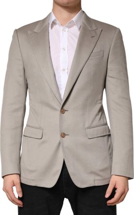 Dolce & Gabbana Gray Cashmere Single Breasted Jacket Mens Blazer (Pre-Owned)