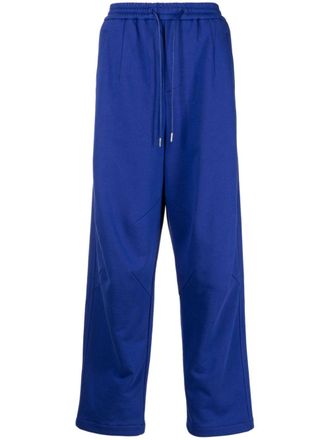 Juun.J drawstring cotton trousers - Blue