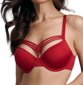 Marlies Dekkers Sale Dame De Paris Padded Plunge Bra In Red