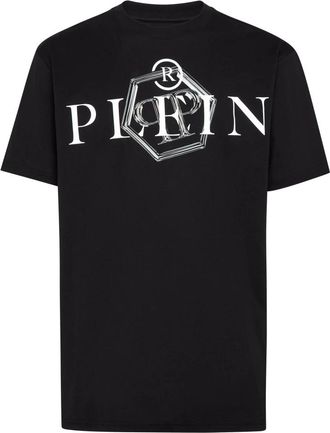 Philipp Plein T-Shirt Ronde Hals - Heren - T-shirts - Zwart - 2XL - Katoen - Tops
