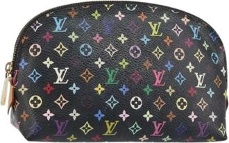 Louis Vuitton Pre-owned Mini Bags, female, Black, Size: ONE SIZE Pre-owned Canvas Pouch