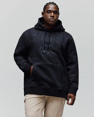 Psycho Bunny Big And Tall Kendrick Textured Hoodie 001 BLACK / 1XLT