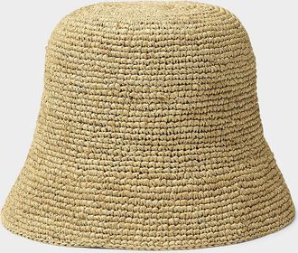 Ibeliv Womens Andao natural raffia Cloche Hat