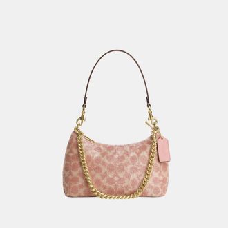 Coach Womens Teri Shoulder Bag In Signature Satin - Pink - One Size