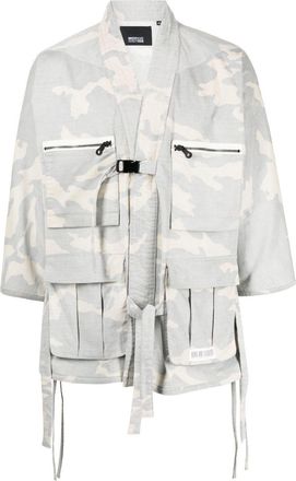 Mostly Heard Rarely Seen corduroy camouflage jacket - men - Cotton/Polyester - S - White