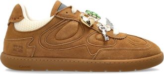 Ganni Schoenen, Dames, Bruin, 39 EU, Leer, 08 Suede