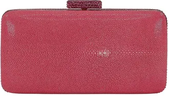 Badgley Mischka Evelyn Leather Clutch