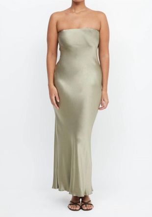 Bec&bridge Moondance Strapless Dress In Sage