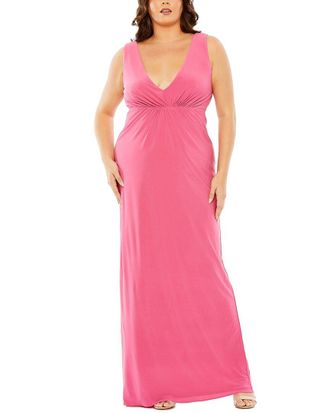 Mac Duggal Plus Jersey Cutout Gown