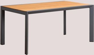 Sklum Mesa De Jard&iacute;n En Madera De Eucalipto Y Aluminio Archer Classic Sklum