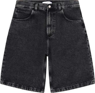 Edwin I Worker Short - Heren - Denim shorts - Zwart - W32 - Katoen - Korte Broeken