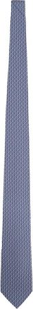 Ferragamo Ties, male, Blue, Size: ONE SIZE 5-Battuta Tie