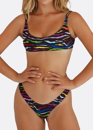 Minimale Animale Wall Street Brief Bikini Bottom in Tiger Print at Nordstrom, Size X-Small