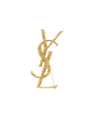 Saint Laurent Opyum Ysl Crocodile Brooch