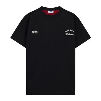GCDS T-Shirt con Logo sul Retro - - Tops - Uomo - Nero - S