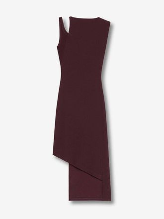 Courr&egrave;ges Asymmetrical Ribbed Dress