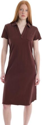 Wilt Polo Dress with Chest Pocket in Shaved Chocolate at Nordstrom, Size X-Small