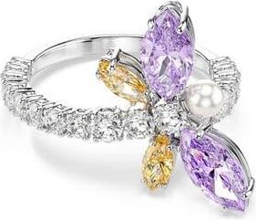 Swarovski x Ariana Grande Multicolor Crystal Ring in Silver/Multi at Nordstrom, Size 8