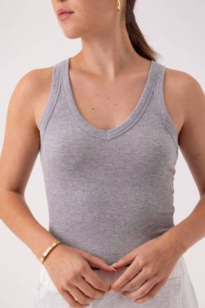 Sundays Mick Tank Top In Heather Grey