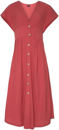 Protest Strandkleid PROTEST Kleid PRTSAMBU, Damen, Gr. XS, EURO, rot (rusticrust), Obermaterial: 98% Polyester PES. 2% Elasthan EL., Kleider Strandkleid