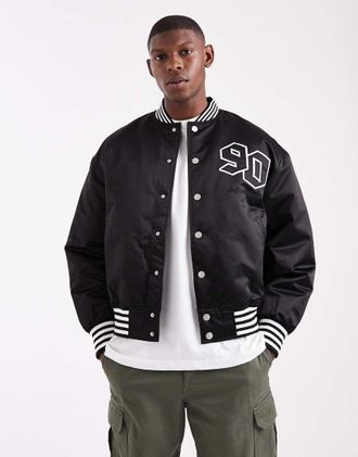 Jack & Jones Bomber stile college nero