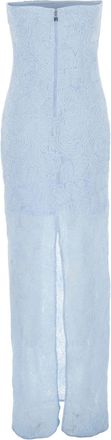 Rotate Womens Long Dress Light Blue Polyester