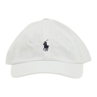 Polo Ralph Lauren Cotton Chino Baseball Cap - male - Polo Ralph Lauren - Hats & Caps - White - ONE SIZE - Accessories