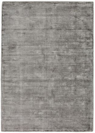 THEKO Alfombra de viscosa tejida a mano estilo vintage gris 190x290 cm