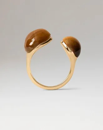 PD Paola Womens Gravity Ring In Tigers Eye