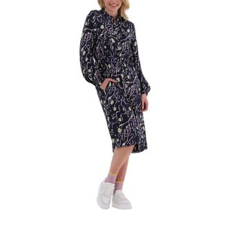 Scotch & Soda Dames Jurken Relaxed Fit Shirt Dress - Dames - Casual kleedjes - Blauw - XS - Kleedjes