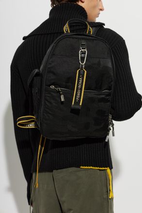 Fendi Climb Monogram Backpack, Mens, Black