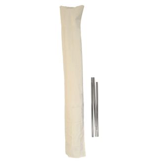 Hhg Funda De Protecci&oacute;n Para Sombrillas De Hasta 3 M, P. Ej. Casoria/c57/florida, Funda Con Cierre De Velcro, Poli&eacute;ster 240 G/m&sup2;, Crema