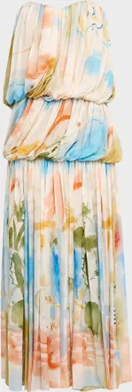 Ulla Johnson x Helen Frankenthaler Reverie Strapless Silk Gown