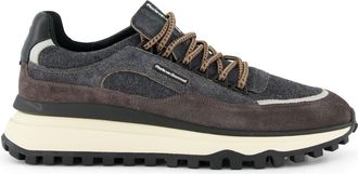 Floris Van Bommel Sneaker Floris van Bommel veters grijs bruin