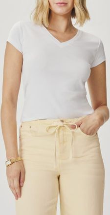 Splendid Josie Stretch V-Neck T-Shirt in White at Nordstrom, Size X-Large