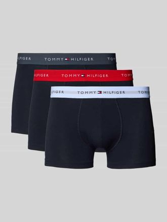 Tommy Hilfiger Trunks aus Baumwoll-Mix im 3er-Pack in Marine, Gr&ouml;&szlig;e S