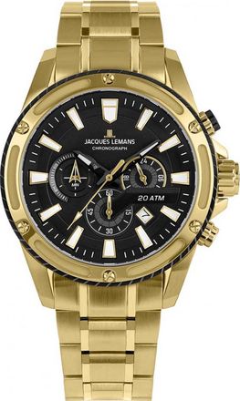 Jacques Lemans 1-2141J Mens Liverpool Watch - Gold - One Size