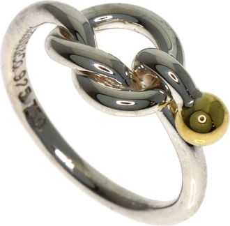 Tiffany & Co. Yellow Gold (18K) Silver Band Ring (Pre-Owned)