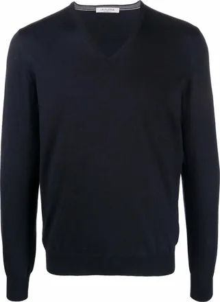 La Fileria Wool V-neck Jumper